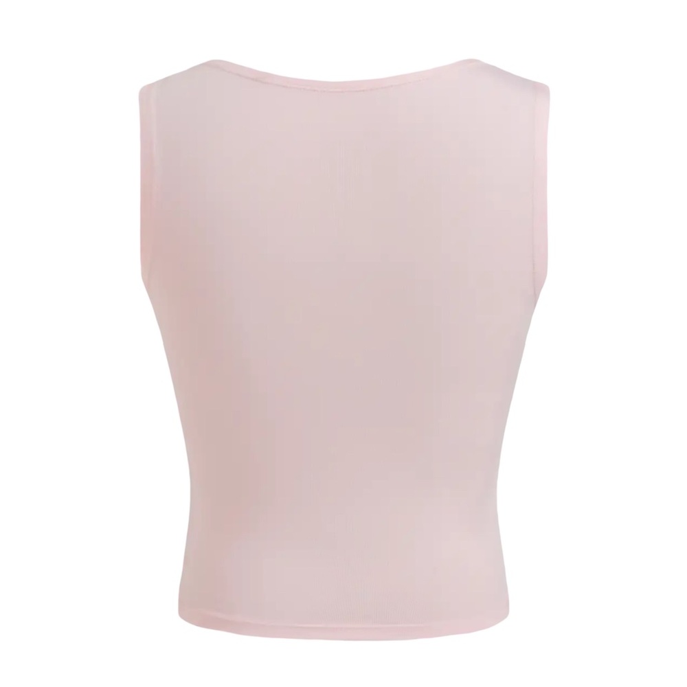Cider • Pink Lace Crop Tank Top - Picture 2 of 6